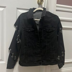 Black jean jacket